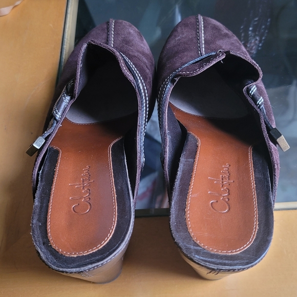 Cole Haan Slip-on Brown Suede Leather wedge - Picture 4 of 8